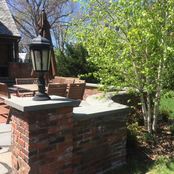 Patio Brick Stonework Birch